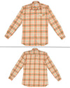 Orange Turquoise Cream Madras Checks Twill