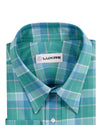Cyan Blue and Green Checks
