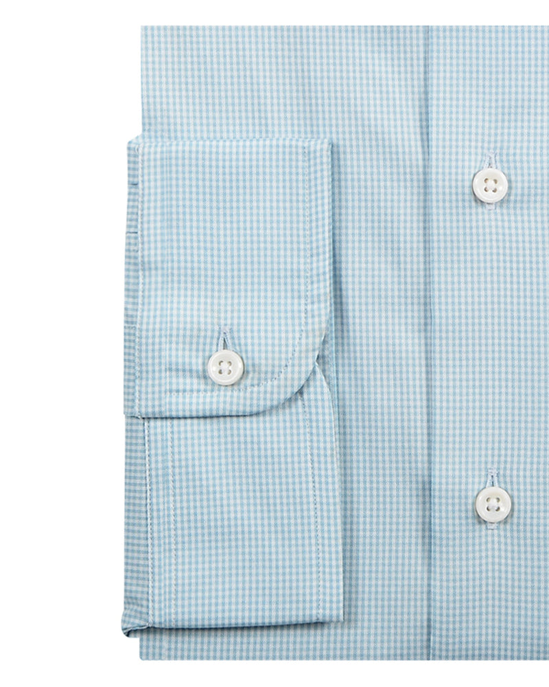 Aqua Macro Gingham