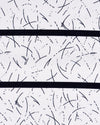 Printed White with Dark Navy Stripes Shirt