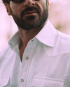 Warzone White Oxford Western Shirt