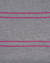 Graues fuchsiafarbenes Streifen-T-Shirt