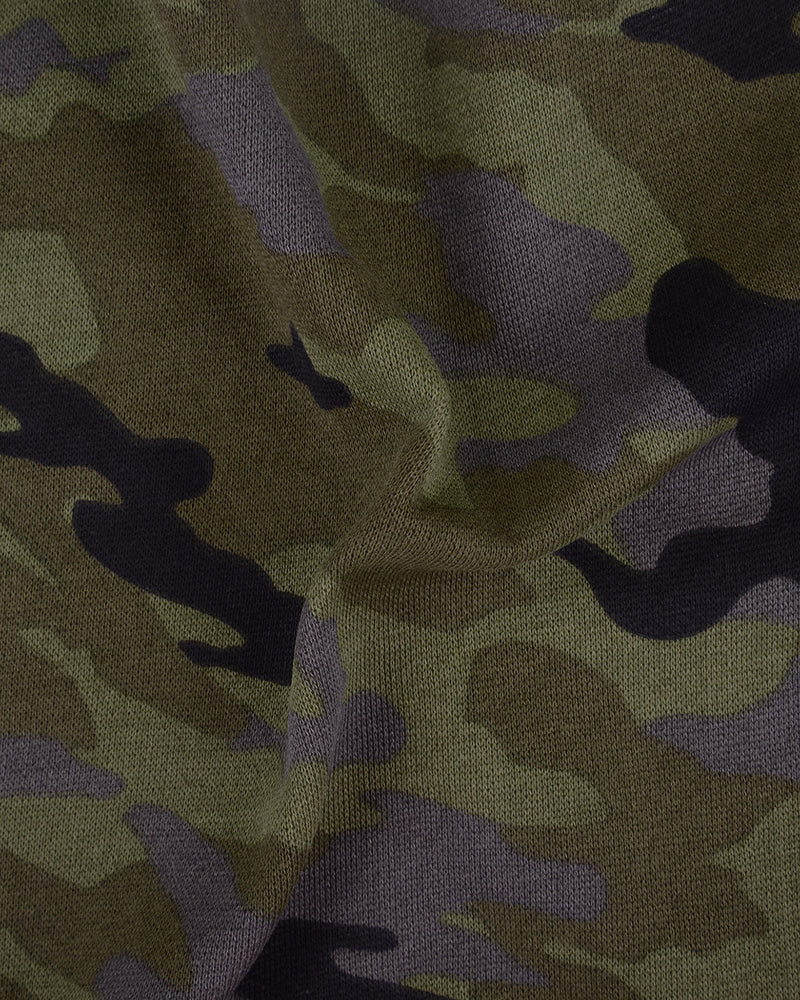 Polo Camouflage Grau Grün