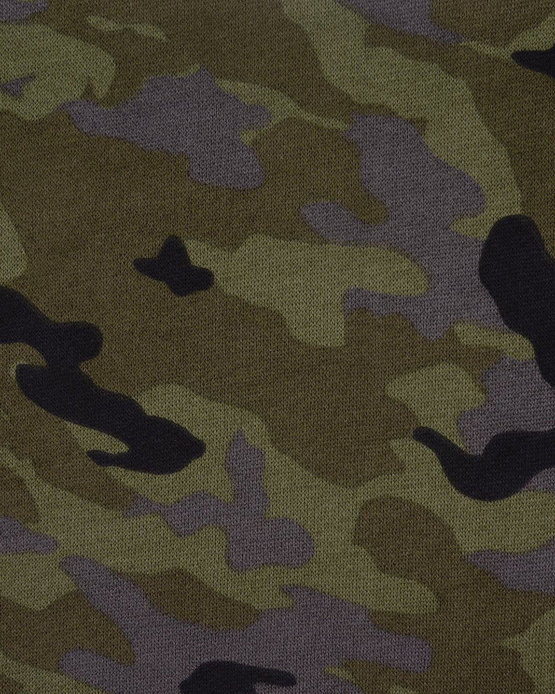 Polo Camouflage Grau Grün
