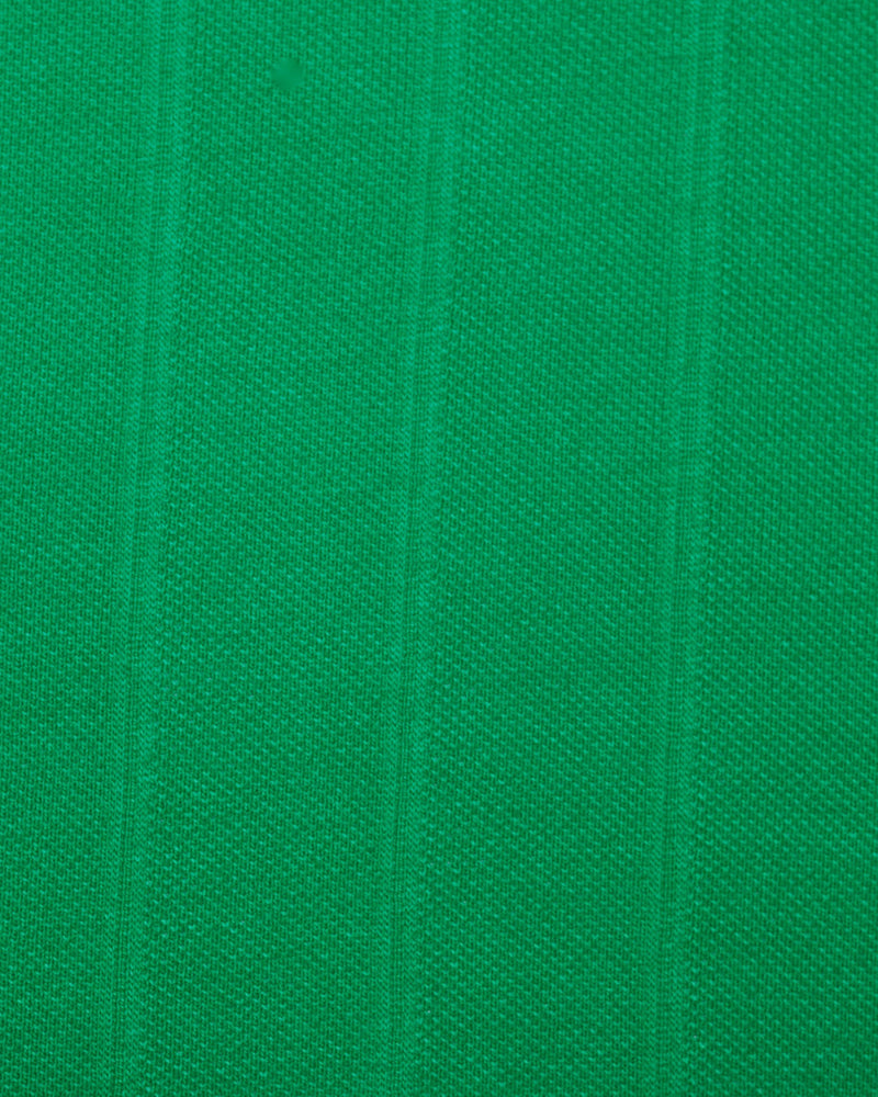 T-shirt vert à rayures ton sur ton