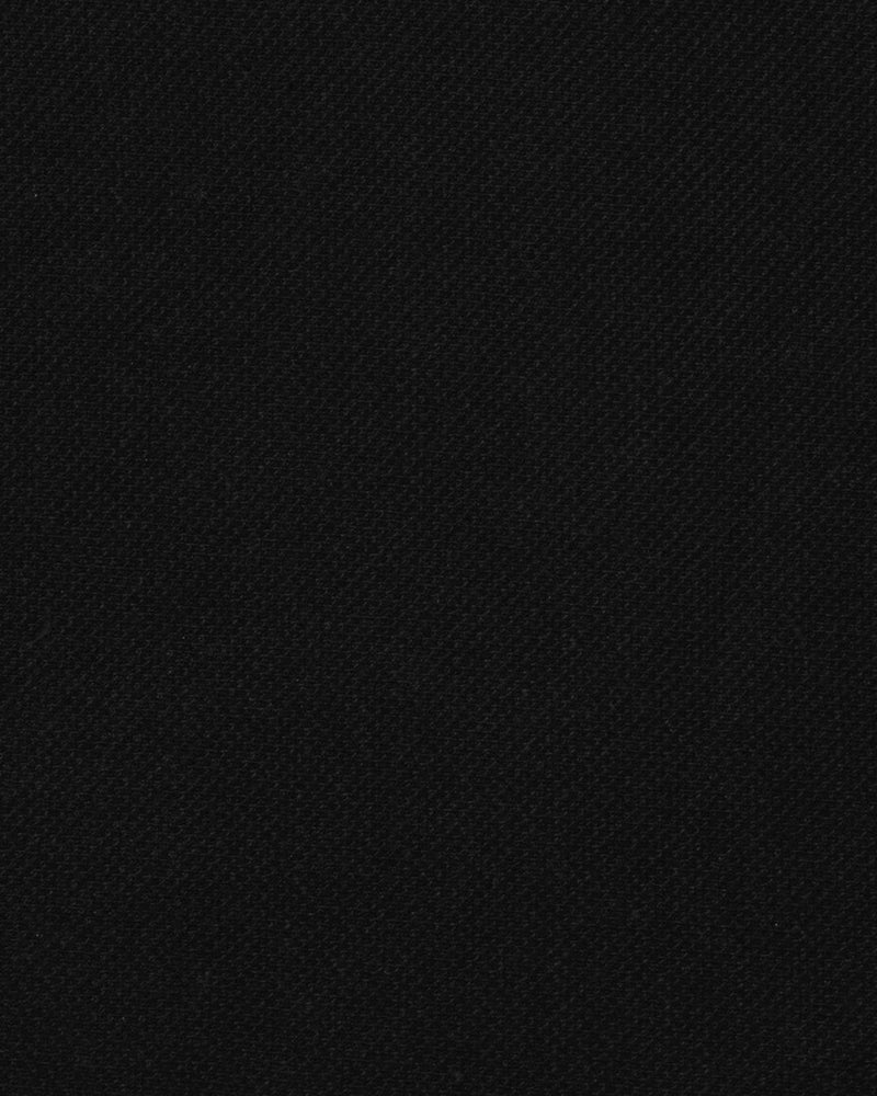 Cotton: Black Polo T-shirt