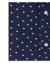 Marine-weiß gestreiftes T-Shirt