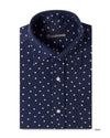 Marine-weiß gestreiftes T-Shirt