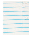 Weiß-blau gestreiftes Polo-T-Shirt