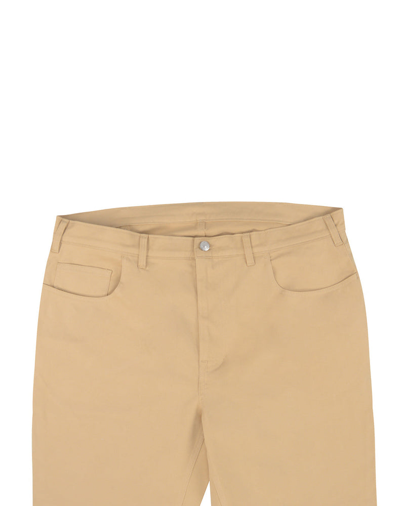 Hellbraune Stretch-Chino