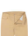 Hellbraune Stretch-Chino
