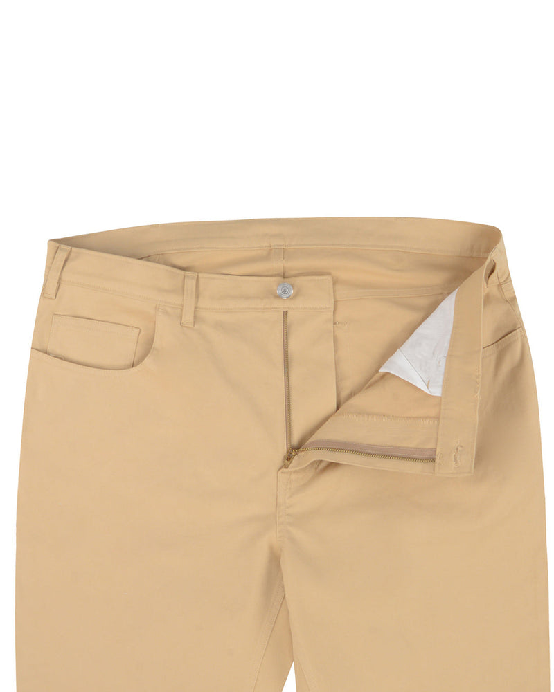 Hellbraune Stretch-Chino