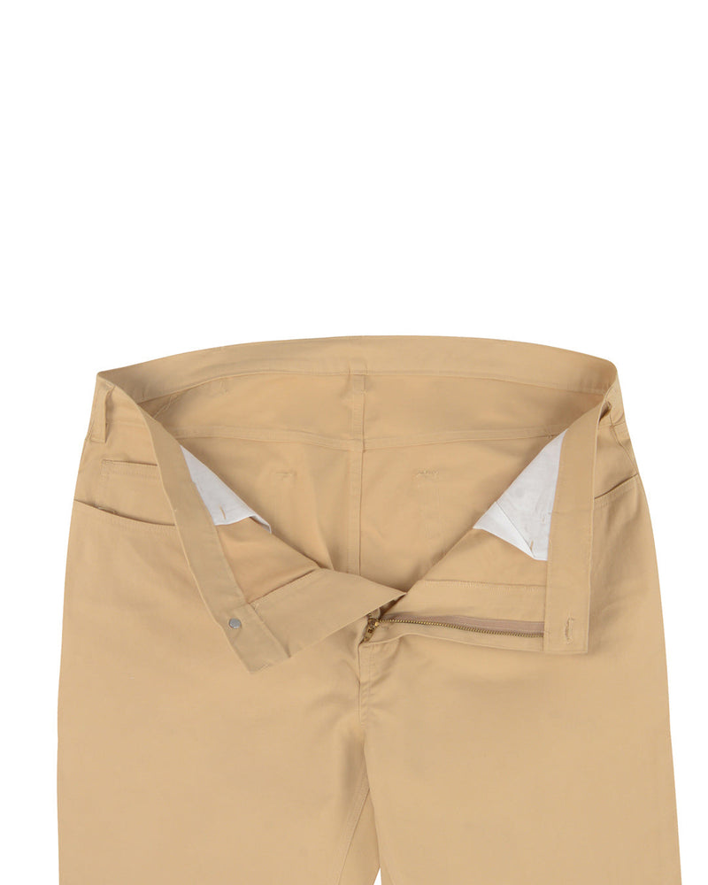 Hellbraune Stretch-Chino