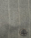 Pantalon en flanelle gris clair à doubles rayures VBC