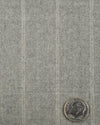 Pantalon en flanelle gris clair à doubles rayures VBC
