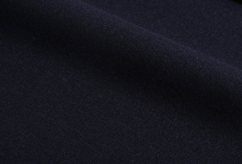 Pleated Vitale Barberis Canonico Dark Navy Flannel Pant