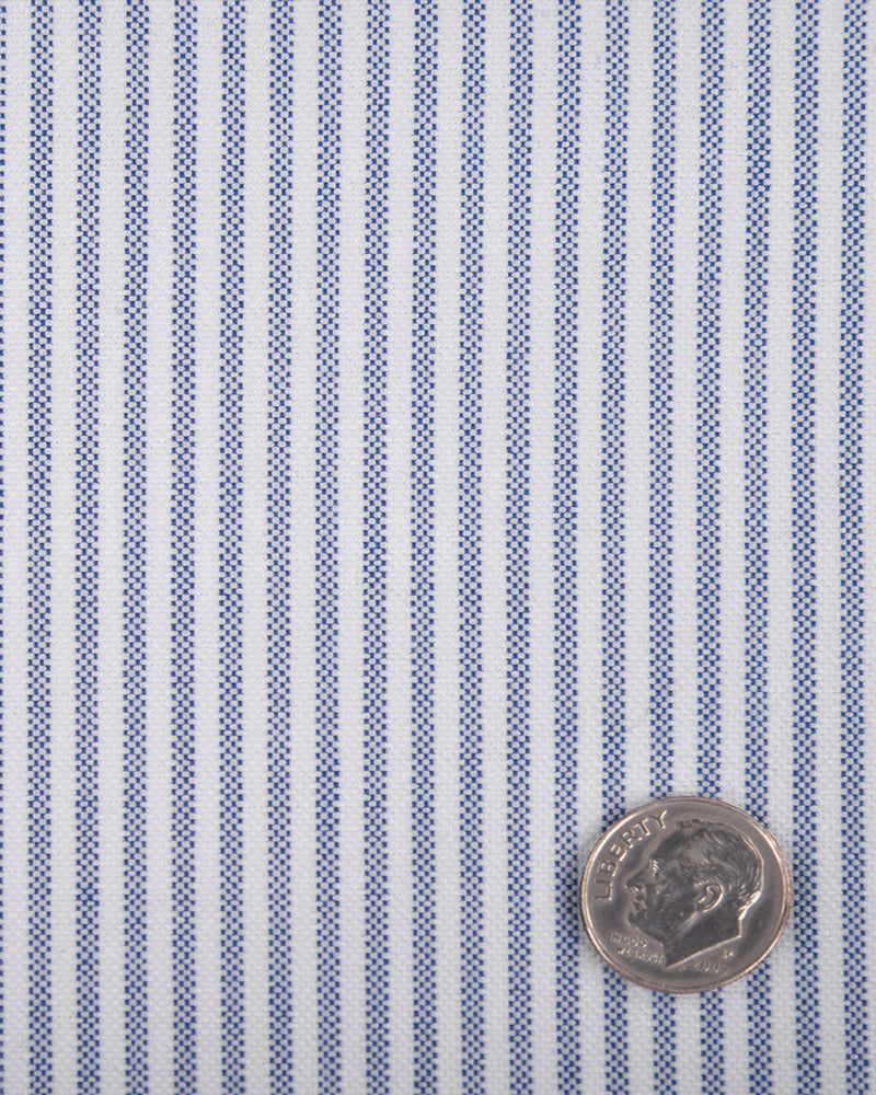 Blue University Stripe Oxford