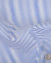 Carlo Riva Weiß Blaues Kleid Streifen