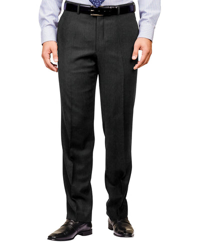 Washable Wool Pants: Plain Charcoal Grey