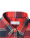 Flanell-Arbeitshemd mit Tartan-Muster in Rot und Marineblau