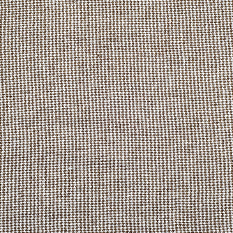 Linen: Brown White Mini Houndstooth Shirt