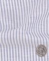 Indigo Dress Stripes Fine Linen