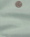 Farngrünes Kleid Streifen Seersucker