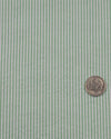 Farngrünes Kleid Streifen Seersucker