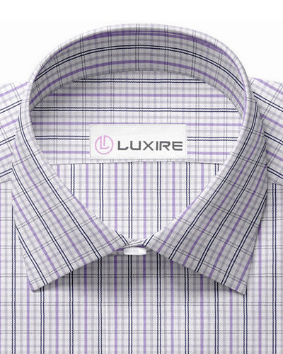 Alumo Navy and Purple Tattersall Checks