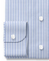 Blue Dress Stripes on White