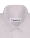 Chemise à rayures roses poudrés et blanches