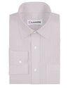 Chemise à rayures roses poudrés et blanches