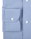 Carlo Riva: Leinen-Baumwolle: Sky Blue Slub Chambray