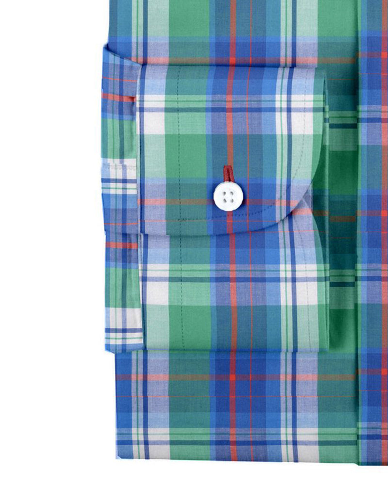 Grün, Blau, Orange, Madras-Karos
