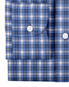 Madras à carreaux bleus, noirs et blancs