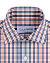 Navy Orange White Tartan Checks
