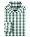 Green White Macro Gingham Checks