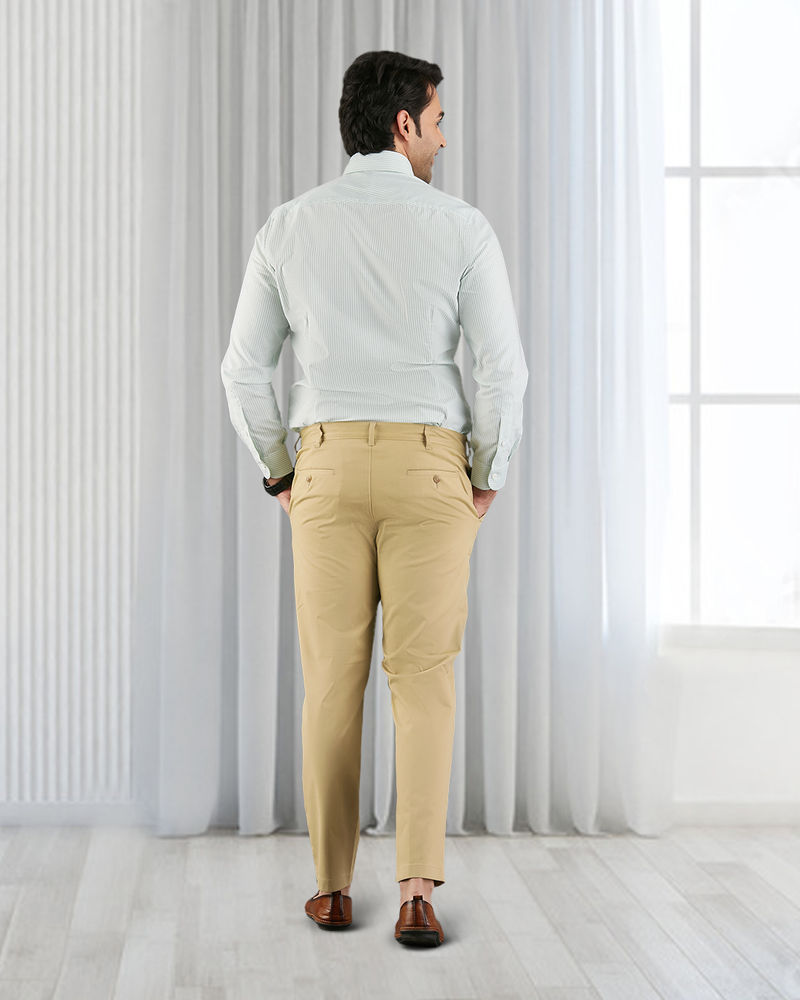 Pantalon chino kaki de Gênes