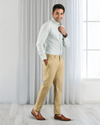 Pantalon chino kaki de Gênes