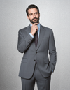 Washable Wool Suit: Mid Grey