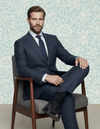 Dugdale Navy Blue Wool Flannel Suit