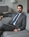 Washable Wool Suit: Mid Grey