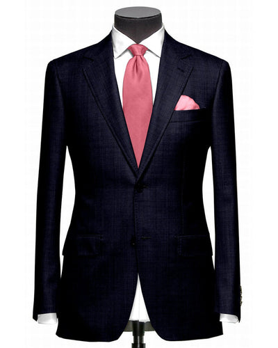 Dugdale Fine Worsted - Navy Self-Stripe Jacket