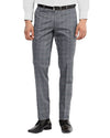 Dugdale Feine Kammgarnhose - Blauer Prince-of-Wales-Check