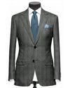 Dugdale Fine Worsted – Grauer Prinz von Wales mit blauem Overcheck