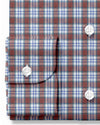 Leinen: Blau Rot Weiß Madras Tattersall