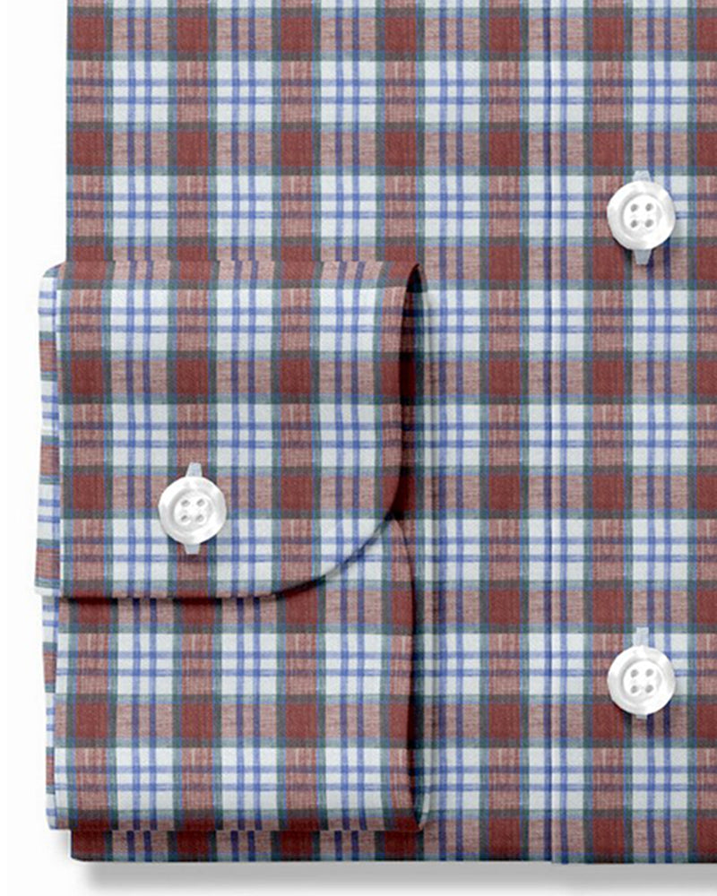 Leinen: Blau Rot Weiß Madras Tattersall
