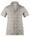 Feldkragen PRESET STYLE in Leinen: Braun bedrucktes Paisley