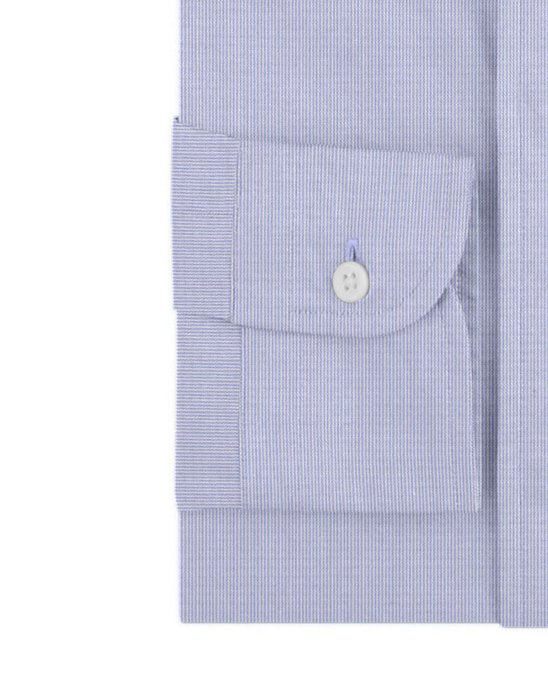 Grandi and Rubinelli Thin Cornflower Blue Stripes Linen