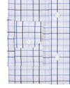Shades Of Blue Checks On White